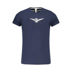 Blue Cotton Men's T-Shirt