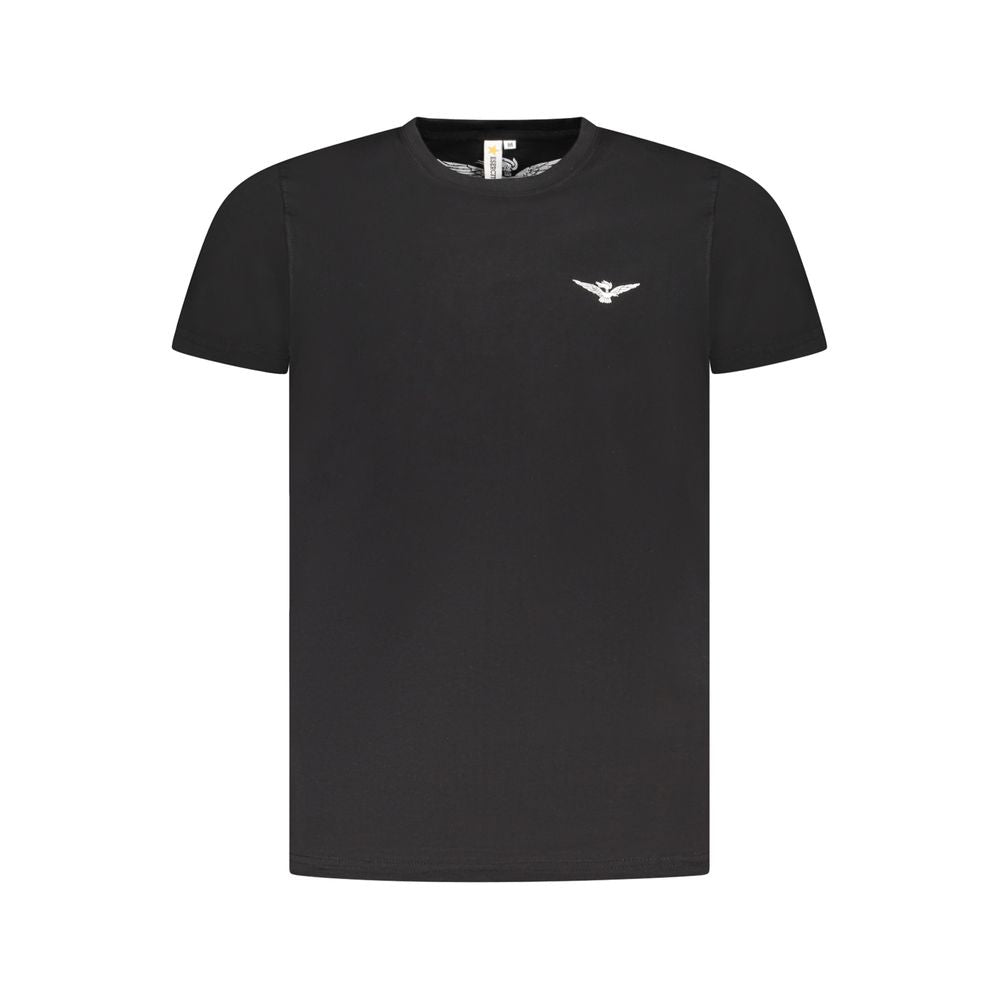 Herren-T-Shirt aus schwarzer Baumwolle