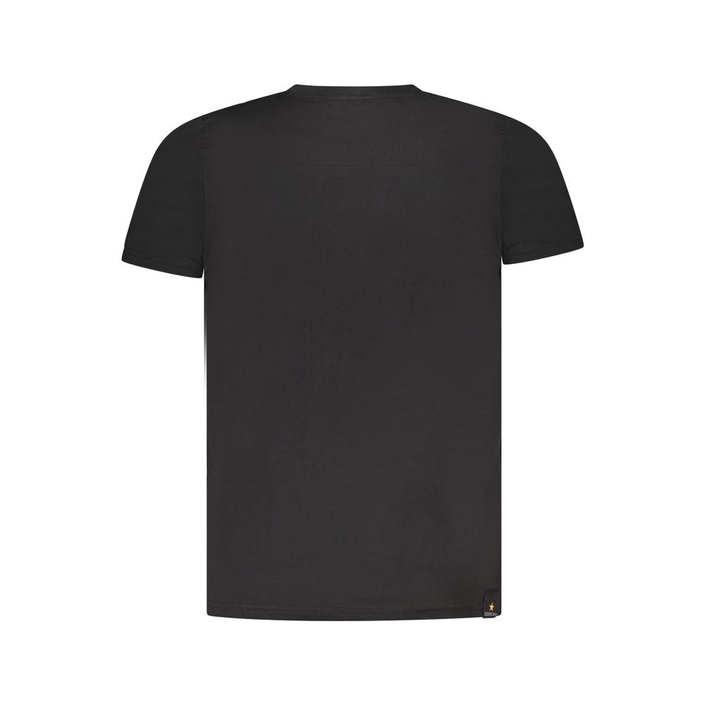 Herren-T-Shirt aus schwarzer Baumwolle