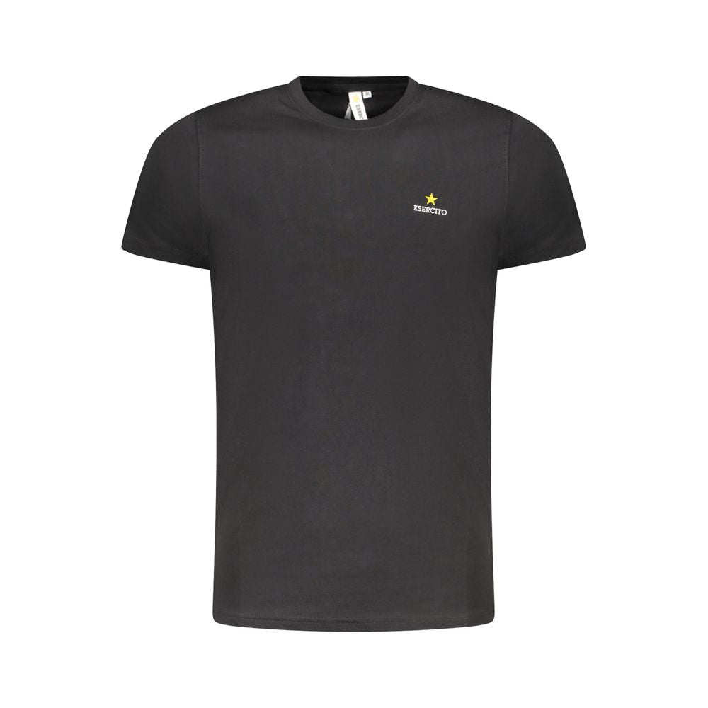 Schwarzes Herren T-Shirt aus Baumwolle