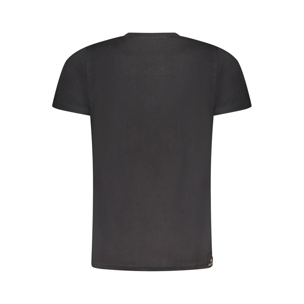 Schwarzes Herren T-Shirt aus Baumwolle