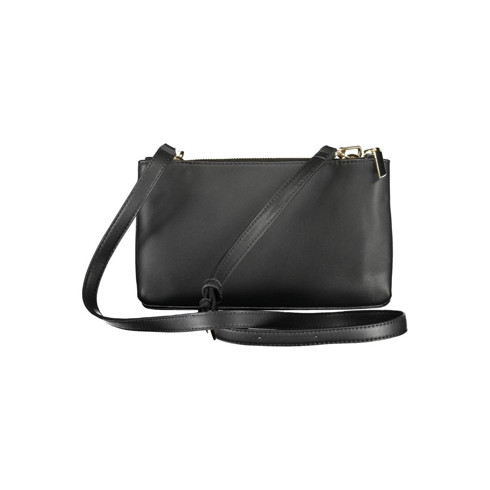 Schwarze Polyester-Damenhandtasche