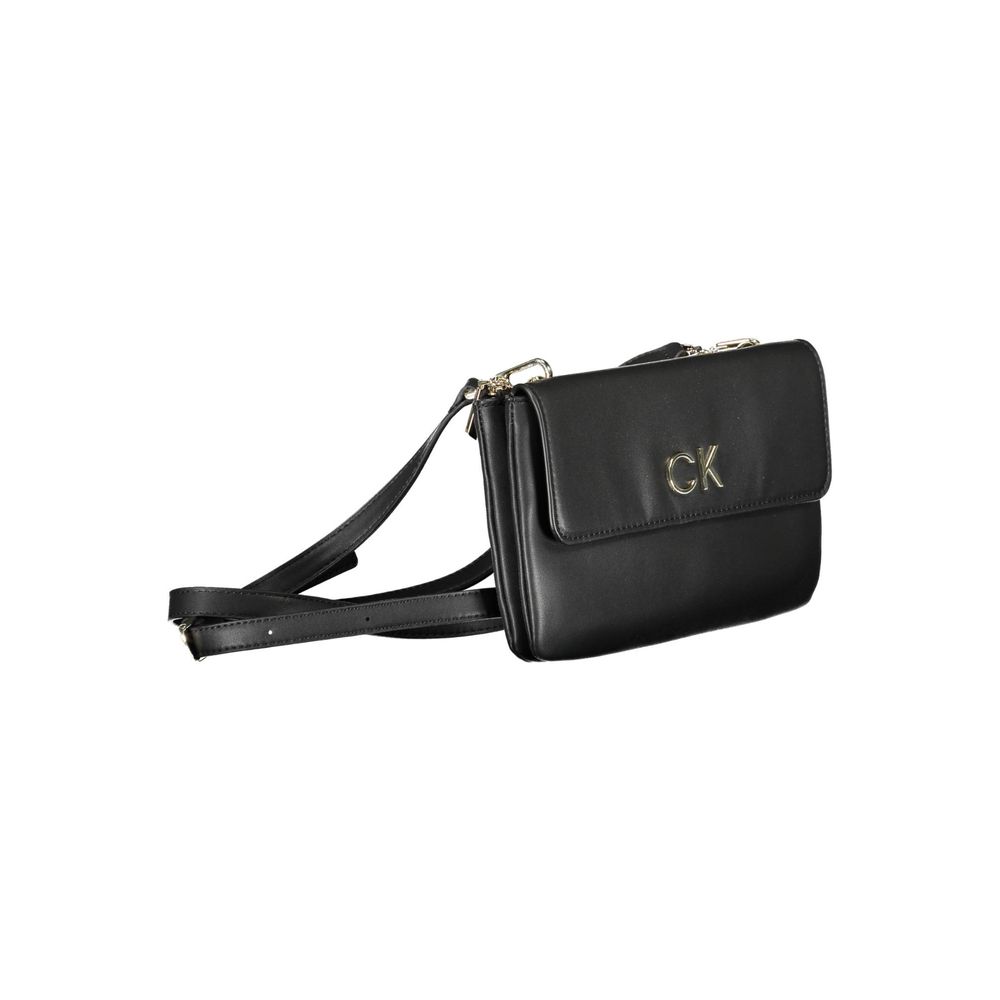 Schwarze Polyester-Damenhandtasche