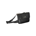 Schwarze Polyester-Damenhandtasche