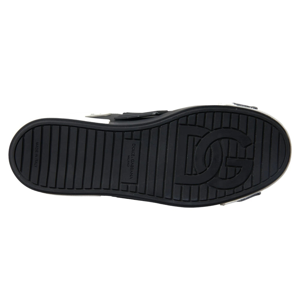 Sneaker Portofino aus schwarzem Leder