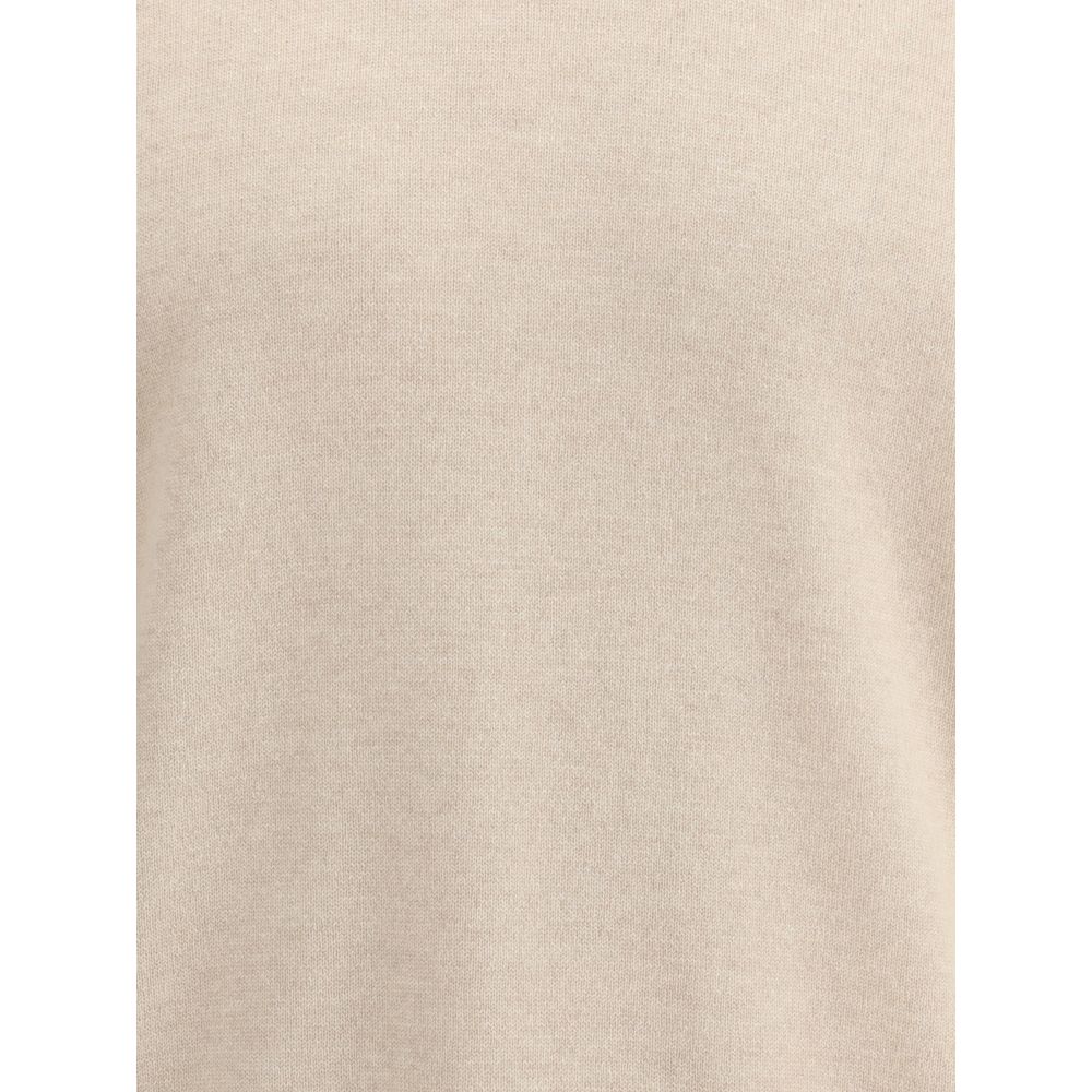 Beige Kaschmirpullover