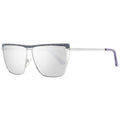 Sonnenbrille aus silbernem Metall