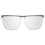 Sonnenbrille aus silbernem Metall