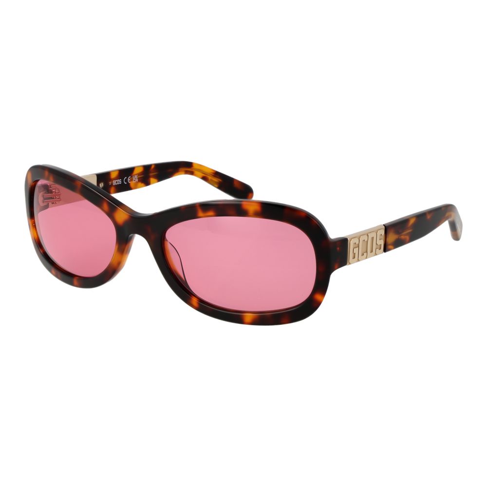 Sonnenbrille aus braunem Azetat