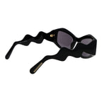 Sonnenbrille aus schwarzem Azetat