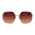Rose Gold Metal Sunglasses