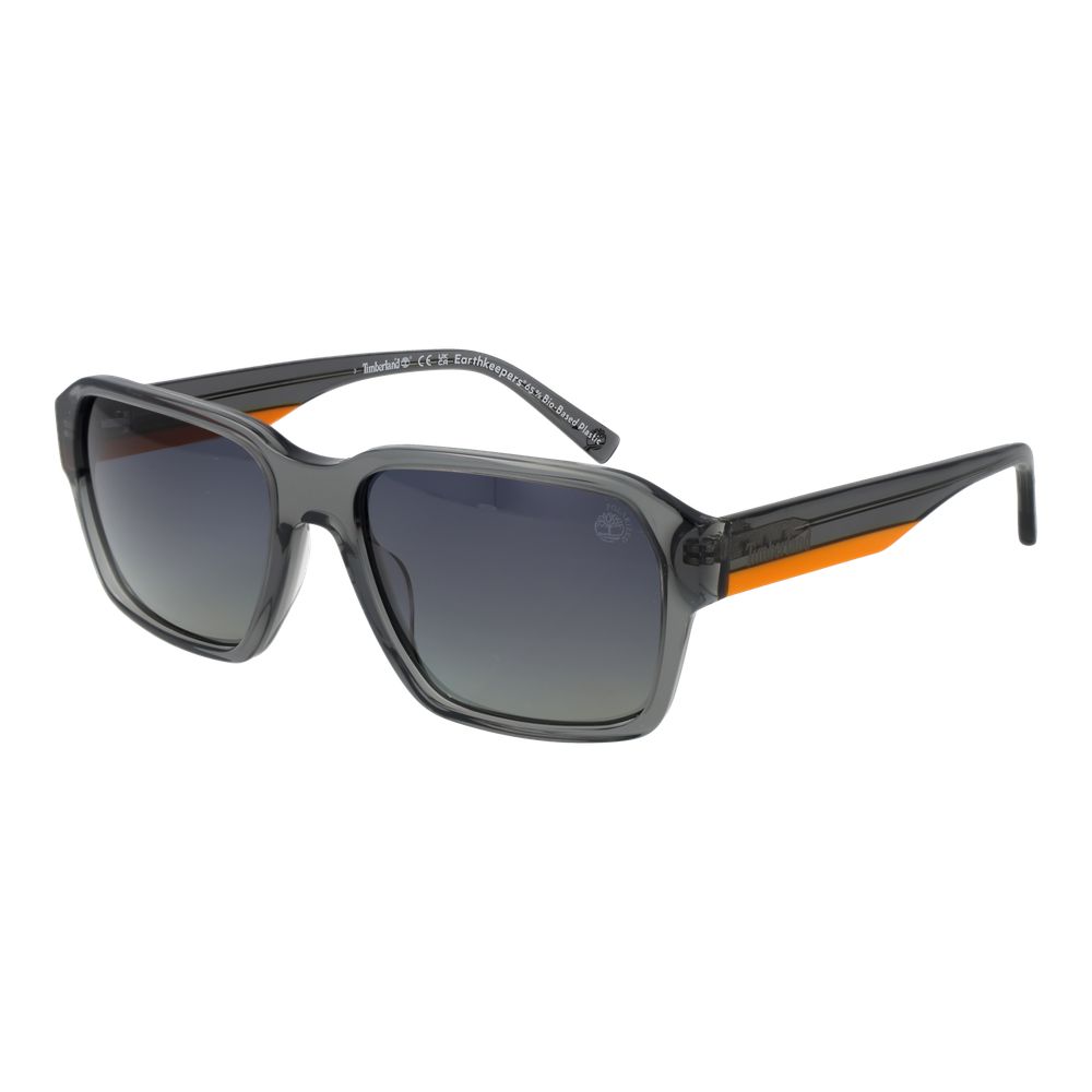 Sonnenbrille aus grauem Azetat