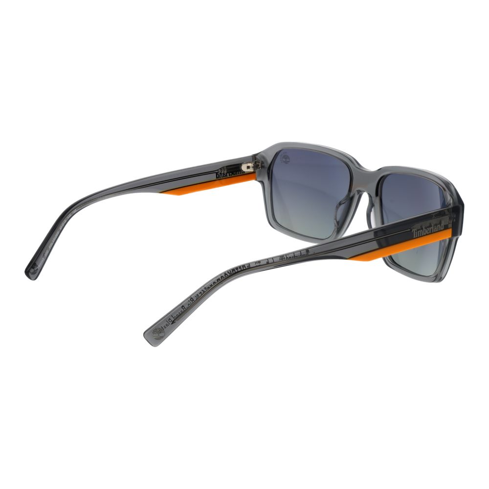 Sonnenbrille aus grauem Azetat