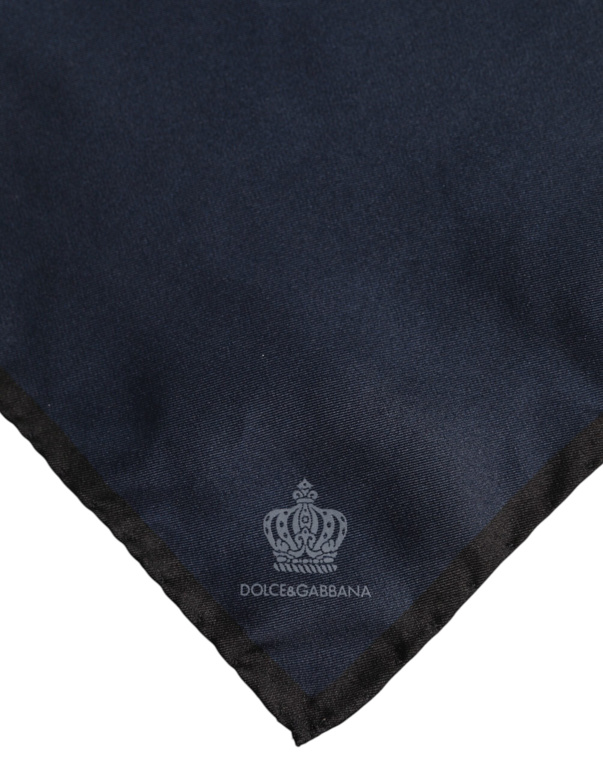 Blauer DG Crown Herren Foulard Schal aus Seide