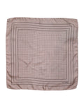 Beiger gepunkteter Herren-Foulard aus Seide