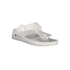 Women's White Plastic Slippers
