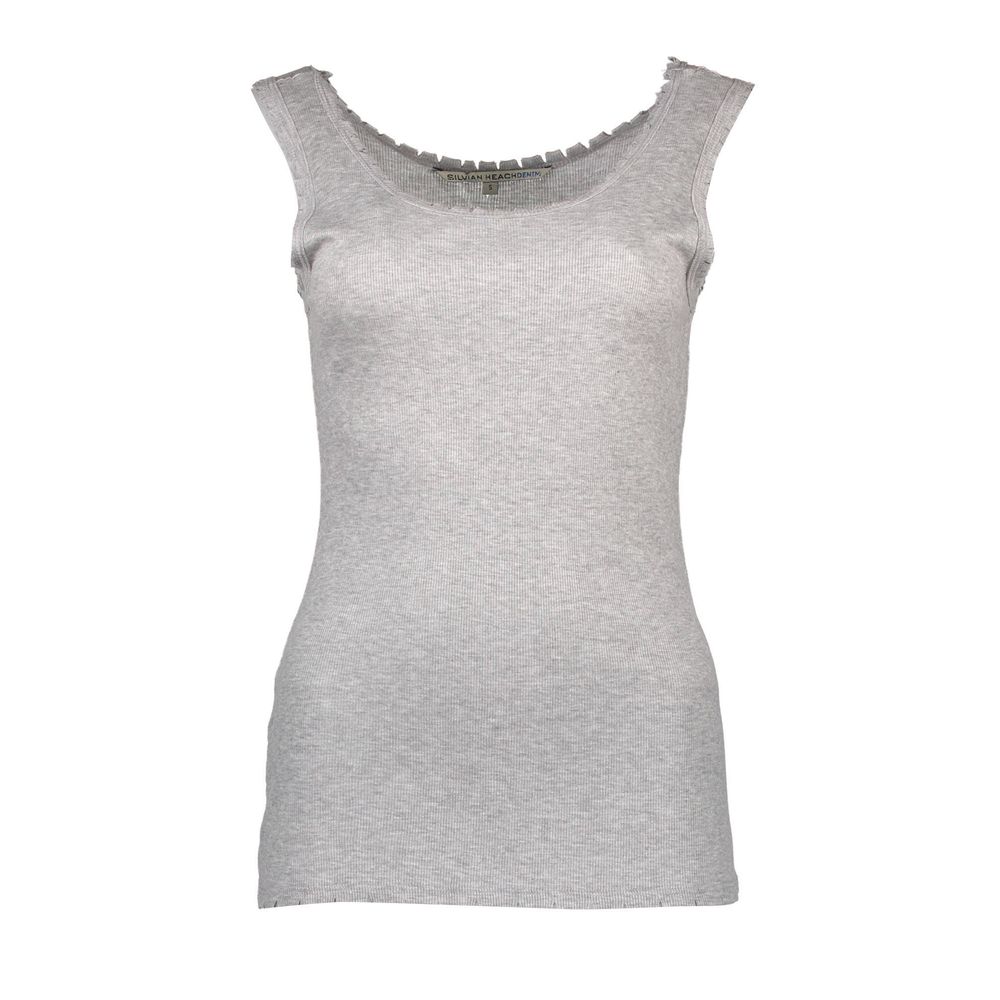 Grey Viscose Women's T-Shirt