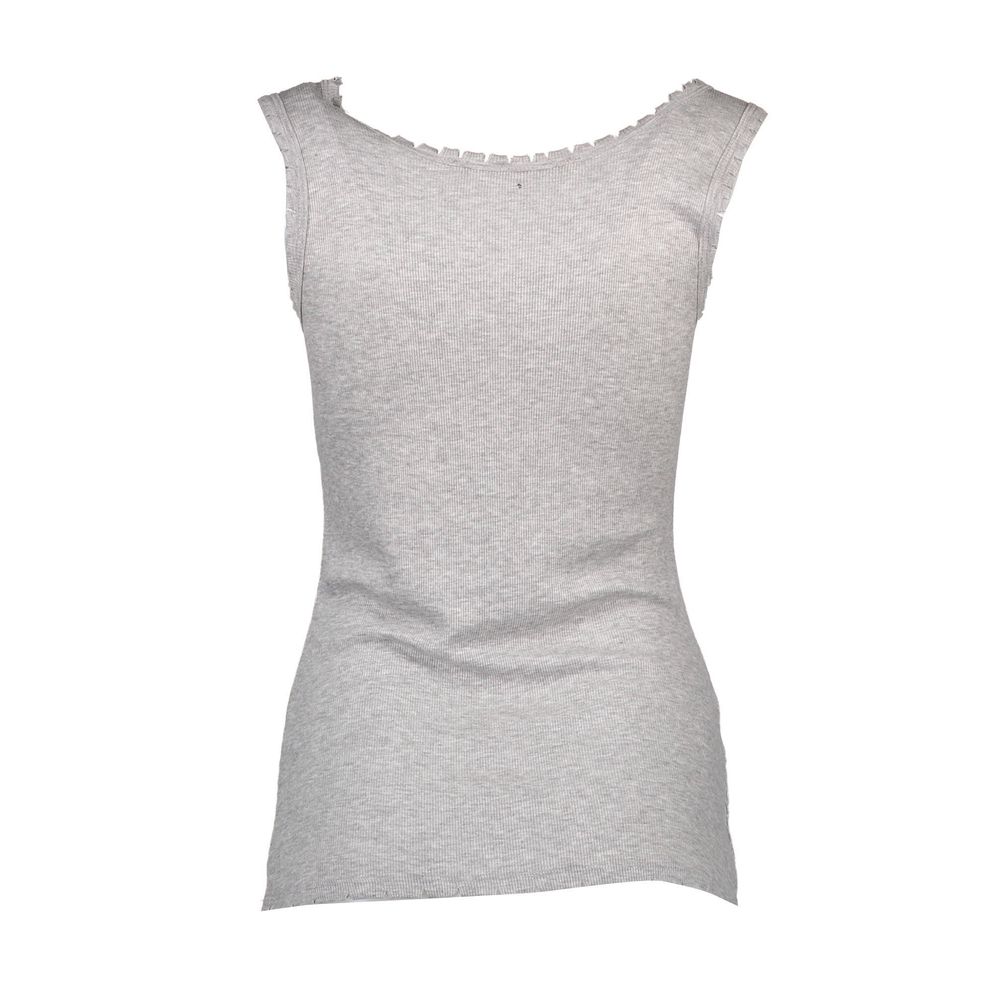 Grey Viscose Women's T-Shirt
