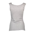 Grey Viscose Women's T-Shirt