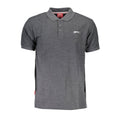 Grey Polyester Men's Polo