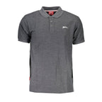 Grey Polyester Men's Polo