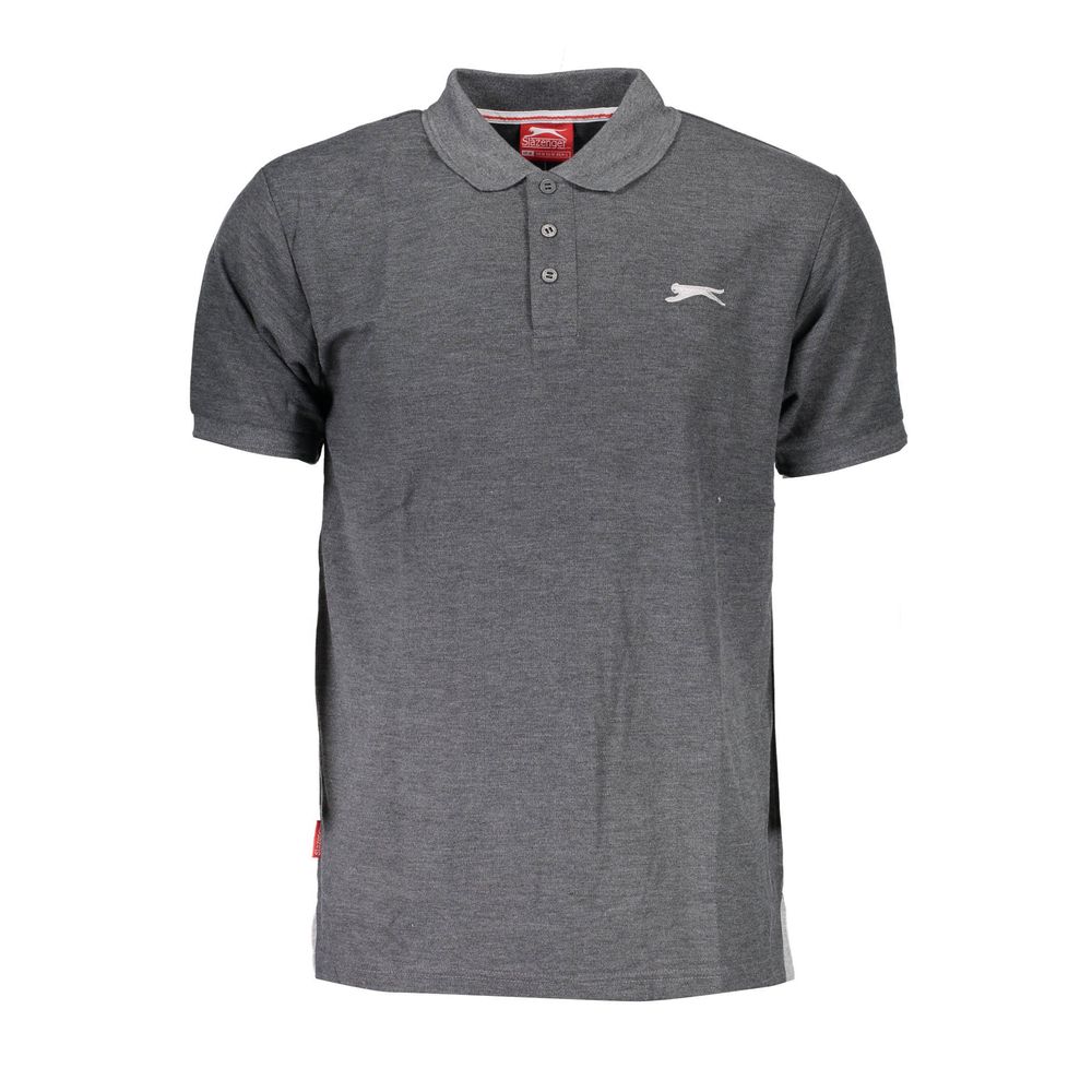 Grey Polyester Men's Polo