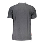 Grey Polyester Men's Polo