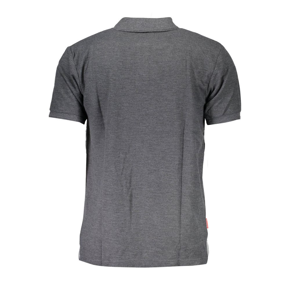 Grey Polyester Men's Polo