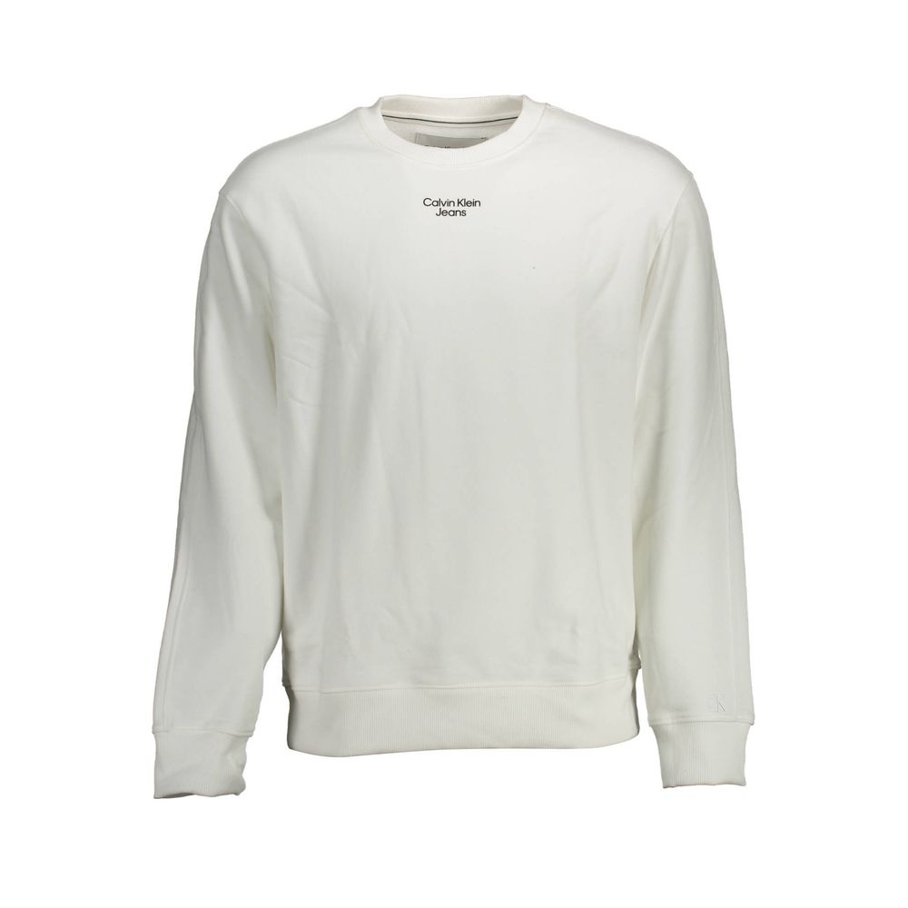 Herren Sweatshirt aus weißer Baumwolle