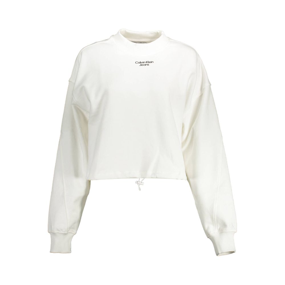 Weißes Baumwoll-Sweatshirt für Damen