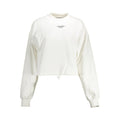 Weißes Baumwoll-Sweatshirt für Damen