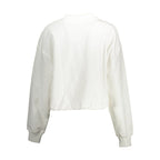 Weißes Baumwoll-Sweatshirt für Damen