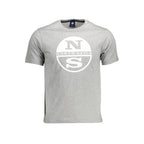 Graues Baumwoll-Herren-T-Shirt