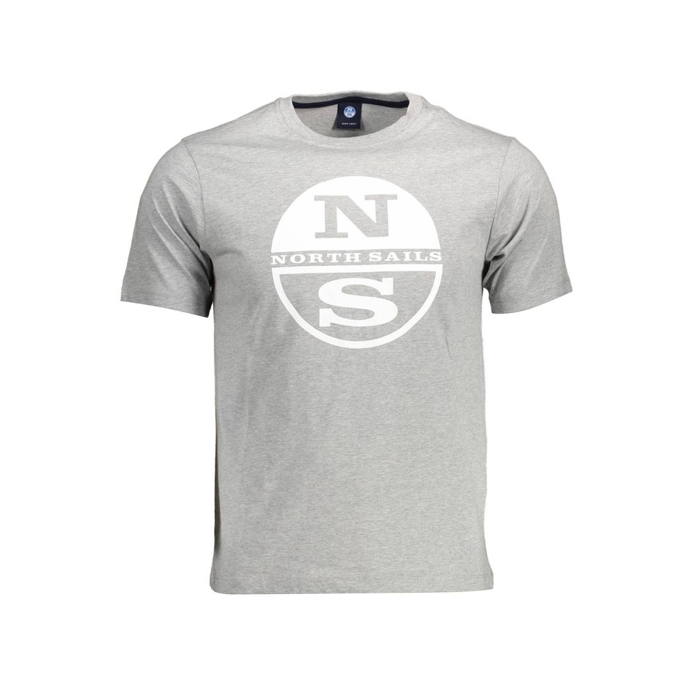 Graues Baumwoll-Herren-T-Shirt