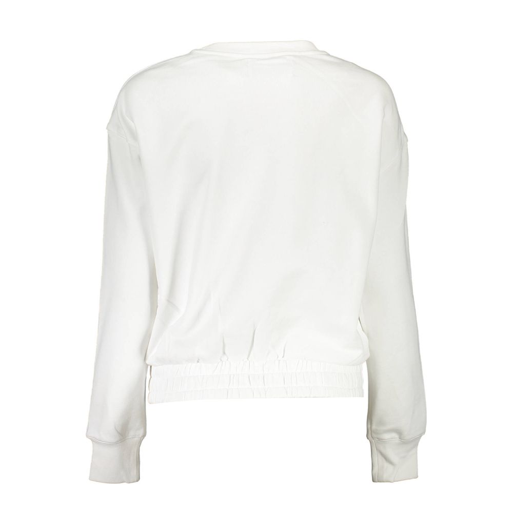 Damen-Sweatshirt aus weißer Baumwolle