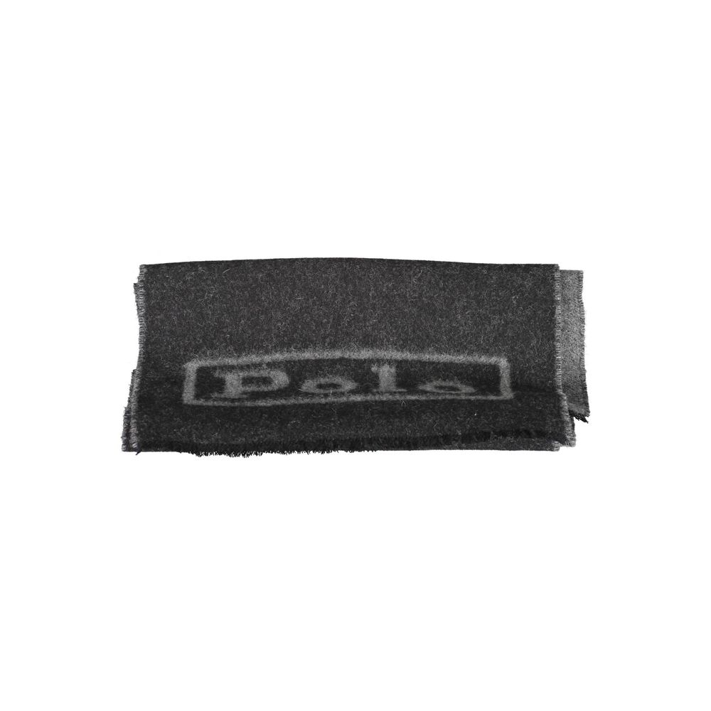 Black Wool Men's Scarf