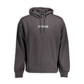 Schwarzer Herren-Kapuzenpullover aus Baumwolle