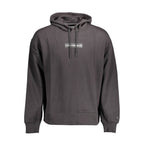 Schwarzer Herren-Kapuzenpullover aus Baumwolle