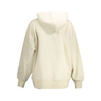 Beige Cotton Women Sweatshirt