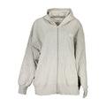 Grauer recycelter Baumwoll-Damenpullover