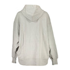 Grauer recycelter Baumwoll-Damenpullover