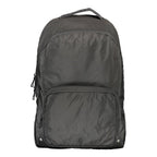 Schwarzer Herrenrucksack aus recyceltem Polyester