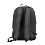 Schwarzer Herrenrucksack aus recyceltem Polyester