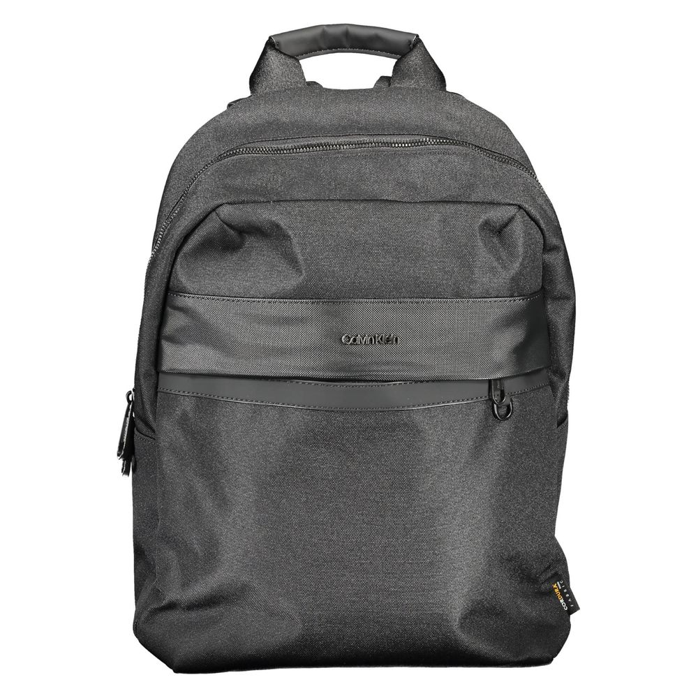 Rucksack für Herren aus schwarzem Polyester