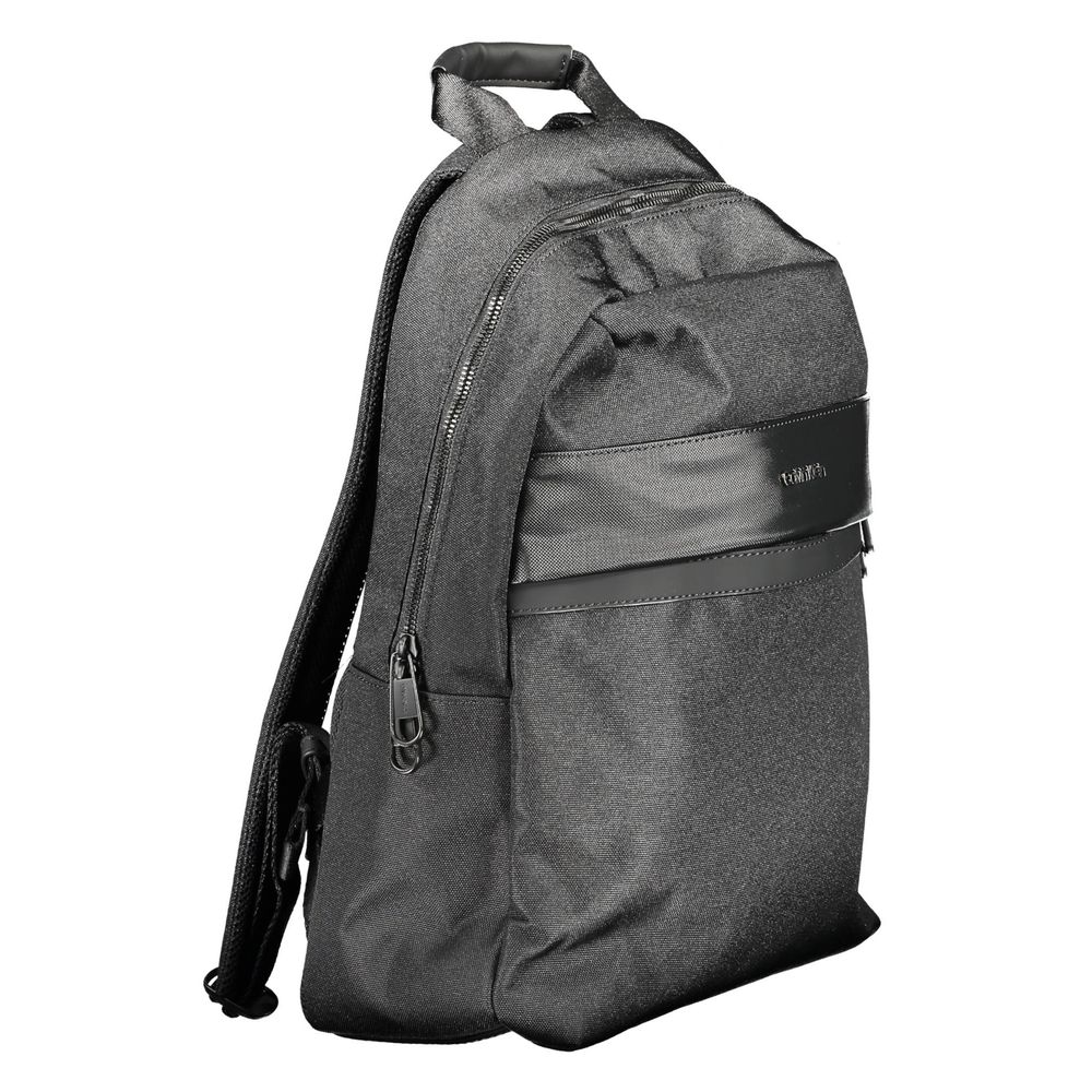 Rucksack für Herren aus schwarzem Polyester
