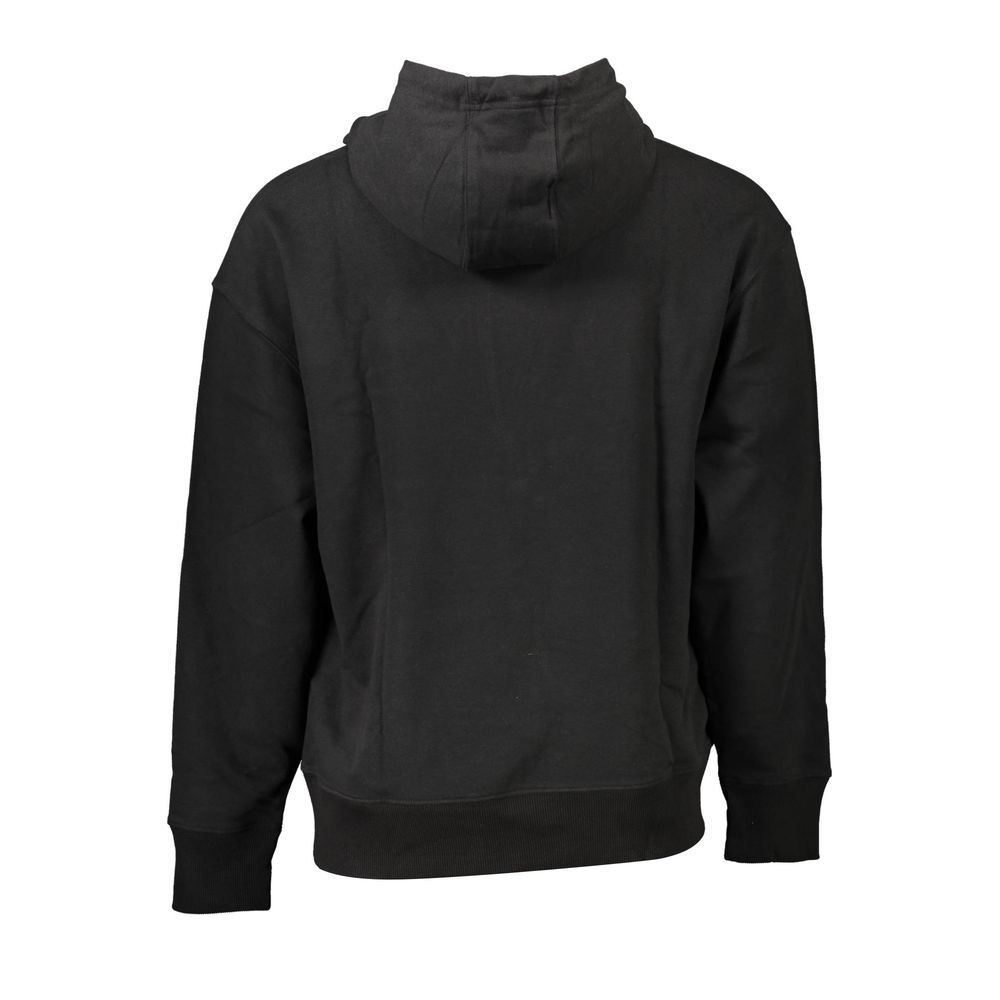 Schwarzer Herrenpullover aus Baumwolle