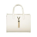 Bianco Polyurethane Women Bag