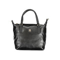 Schwarze Polyester-Damenhandtasche
