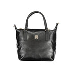 Schwarze Polyester-Damenhandtasche