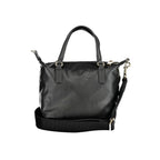 Schwarze Polyester-Damenhandtasche